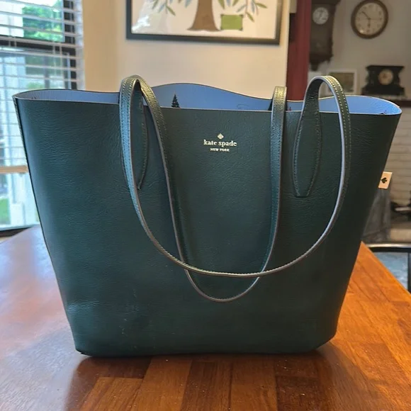 Kate Spade Blue Tote Bag with Skating Print - Picture 4 of 5